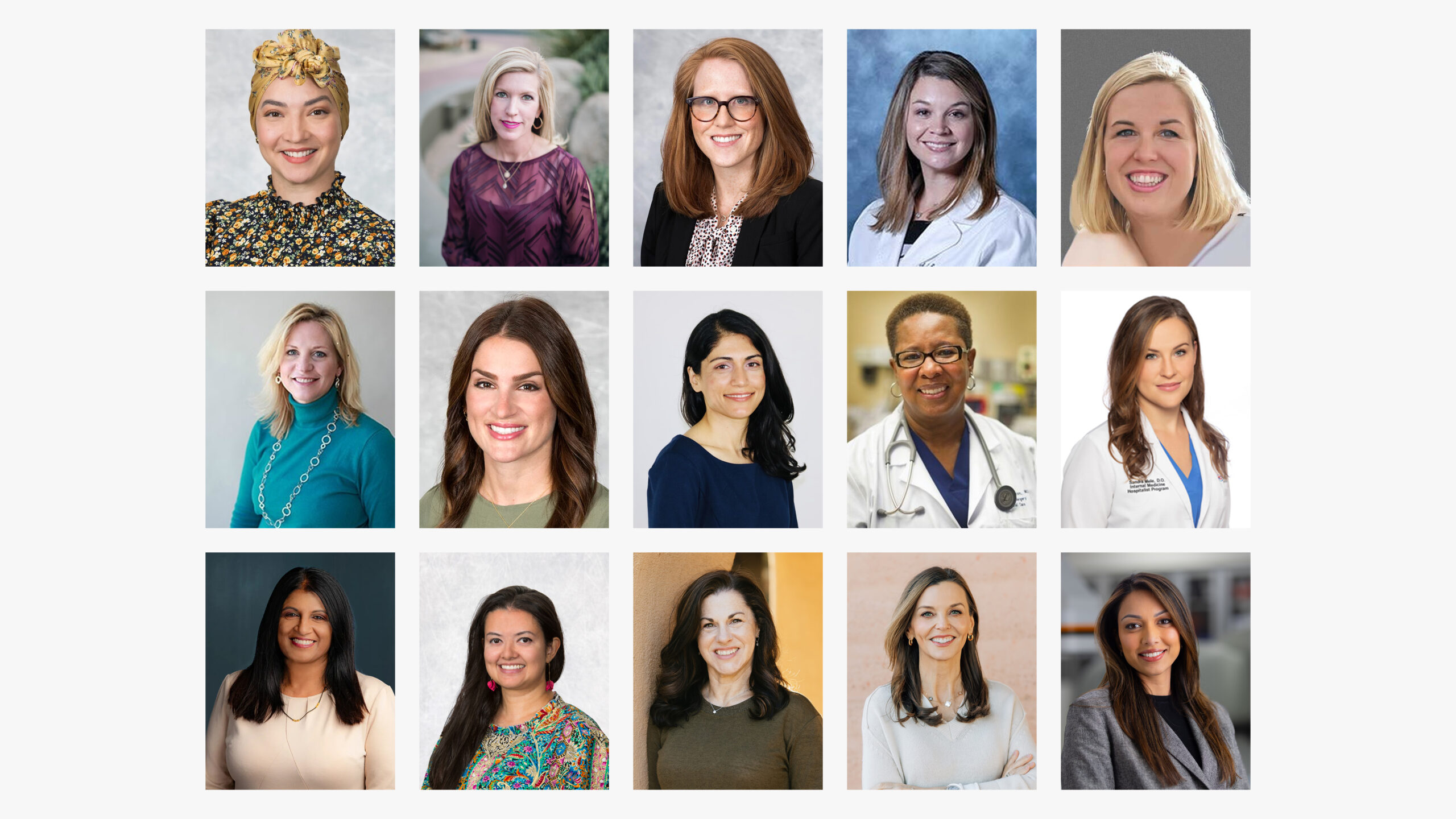 Trailblazer nominee headshots from left to right